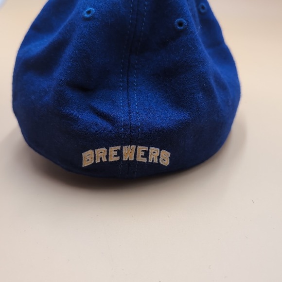 Milwaukee Brewers‎ American Needle Hat Cap Blue Yellow Men Fitted Large Wool MLB - Picture 4 of 10
